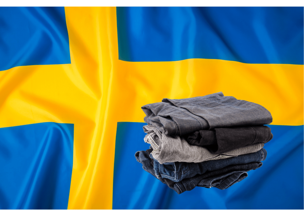 EPR for textiles and flag of Sweden